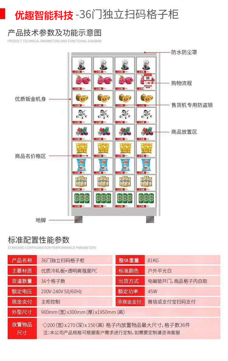 36門獨(dú)立掃碼柜 綜合 成人 醫(yī)療機(jī)