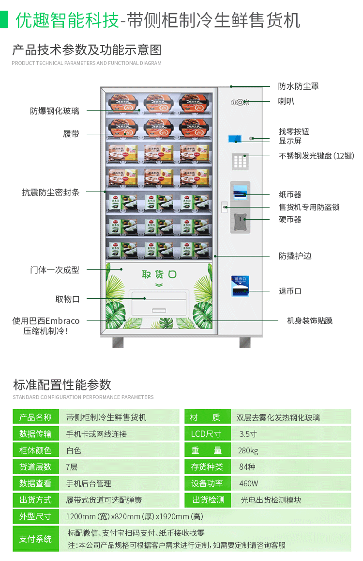 優(yōu)趣生活自動售賣生鮮機 無人新零售(圖4)